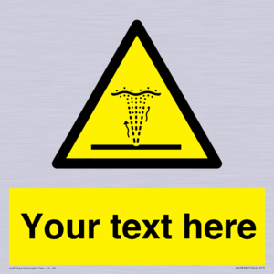 Custom warning geyser water jet